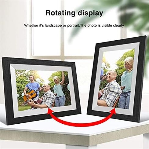 10.1-inch Smart WiFi Digital Photo Frame - 1280x800 IPS Touchscreen, Automatic Rotation, Easy Photo Sharing via App in Saudi Arabia
