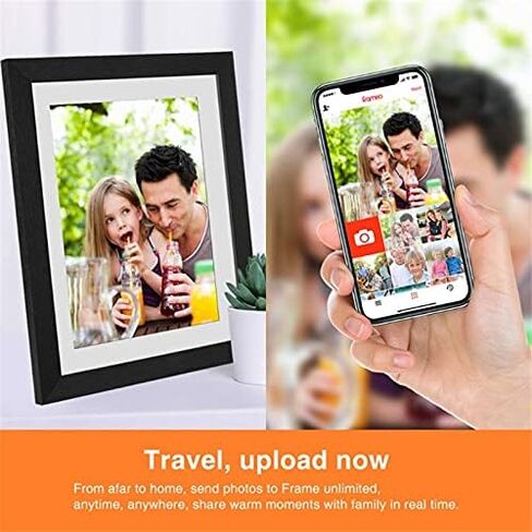 10.1-inch Smart WiFi Digital Photo Frame - 1280x800 IPS Touchscreen, Automatic Rotation, Easy Photo Sharing via App in Saudi Arabia