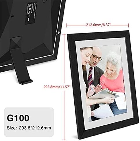 10.1-inch Smart WiFi Digital Photo Frame - 1280x800 IPS Touchscreen, Automatic Rotation, Easy Photo Sharing via App in Saudi Arabia