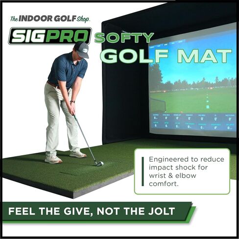 SIGPRO SOFTY GOLF MAT - جودة متميزة ودائمة - لممارسة الجولف الداخلية الواقعية - مصنوعة في الولايات المتحدة الأمريكية in Kuwait
