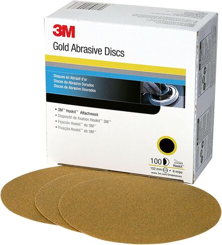3M Hookit Gold Disc, 236U, 00921, 3 in, P80 | 50 Discs, 236U, Automotive Abrasive Sheets for Paint, Primer, Fiberglass in Saudi Arabia