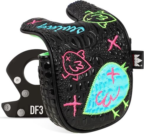 Craftsman Golf DF3 Putter Cover Golf Headcover Fits for LAB DF3 Center Shaft Birdie Design with Magnetic Closure in Saudi Arabia