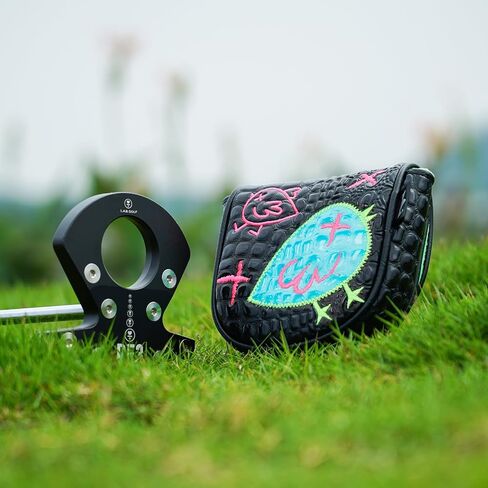 Craftsman Golf DF3 Putter Cover Golf Headcover Fits for LAB DF3 Center Shaft Birdie Design with Magnetic Closure in Saudi Arabia