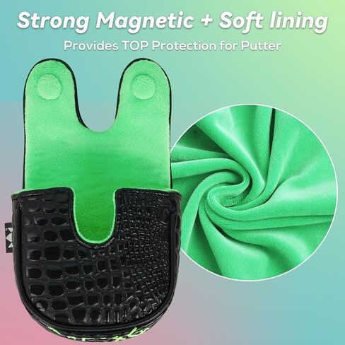 Craftsman Golf DF3 Putter Cover Golf Headcover Fits for LAB DF3 Center Shaft Birdie Design with Magnetic Closure in Saudi Arabia