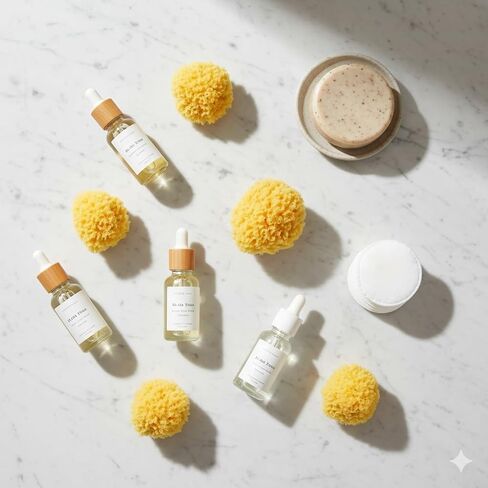 Natural Yellow Sea Silk Sponges 1,5 Inches Pack of 5 in an Organza Bag. Great for Cosmetic Use: Makeup Removal, Facial Cleansing & Cleaning. Softly Rough but Not Skin Irritating in Saudi Arabia