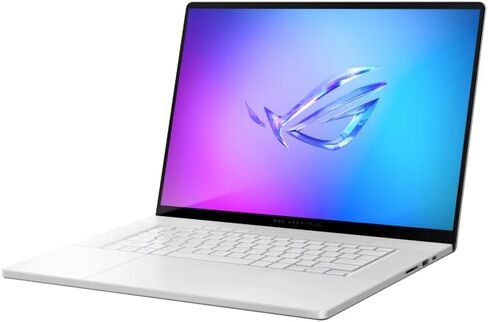 كمبيوتر محمول للألعاب ASUS ROG Zephyrus G16 (2025)، شاشة 16 بوصة ROG Nebula OLED 2.5K، RTX 5070 Ti، Ultra 9 285H، 32 جيجابايت، 2 تيرابايت SSD Win 11 Pro أبيض بلاتيني، GU605CR-XS97 in Saudi Arabia