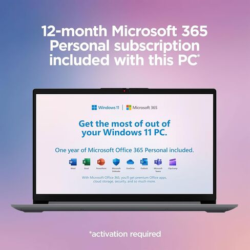 كمبيوتر محمول Lenovo IdeaPad 14 بوصة 2025، ذاكرة وصول عشوائي 20 جيجابايت، تخزين 1.1 تيرابايت (500 جيجابايت SSD + 128 جيجابايت eMMC + 500 جيجابايت تحويلة)، معالج Intel Core، رسومات UHD، بطارية طويلة WiFi-6، MarxsolAccessory، مكتب لمدة عام 365، Win 11 in Kuwait