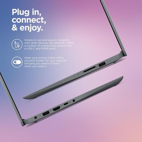 كمبيوتر محمول Lenovo IdeaPad 14 بوصة 2025، ذاكرة وصول عشوائي 20 جيجابايت، تخزين 1.1 تيرابايت (500 جيجابايت SSD + 128 جيجابايت eMMC + 500 جيجابايت تحويلة)، معالج Intel Core، رسومات UHD، بطارية طويلة WiFi-6، MarxsolAccessory، مكتب لمدة عام 365، Win 11 in Kuwait