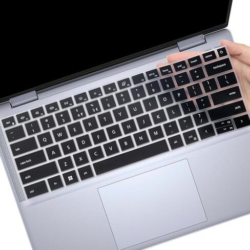 غطاء لوحة المفاتيح لجهاز 2025 Dell 14 Plus DB14250 DB14255 14 بوصة وDell 14 Plus 2 في 1 DB04250 DB04255 وDell Pro 14 Essential PV14250 كمبيوتر محمول 14 بوصة (لا يناسب الكمبيوتر المحمول Dell 14 Premium DA14250) - أسود in Saudi Arabia