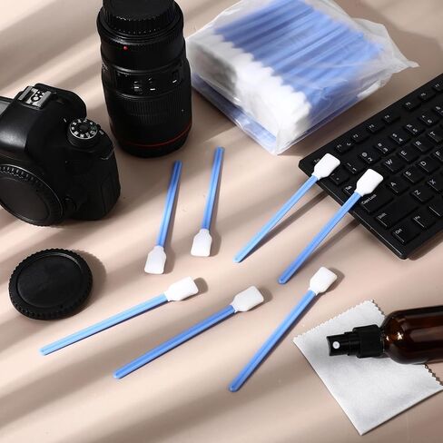 Dunzy 300 PCS Foam Cleaning Swab Stick 5.12 "Blue Square Rectangle Sponge Plails for Format Format Enkjet Printer Equipment in Saudi Arabia