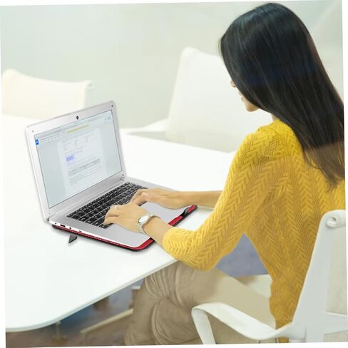 حامل تبريد للكمبيوتر المحمول من Uonlytech مع مراوح USB مزدوجة هادئة وزوايا سهلة الانزلاق، تصميم مريح لتقليل الحرارة بكفاءة والاستخدام المحمول in Kuwait
