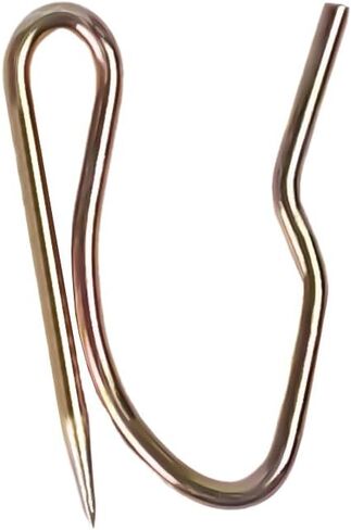 Stainless Steel Curtain Hooks - Rustproof Silver Hooks for Door/Shower/Window Curtains-100Pcs (Silver) in Saudi Arabia