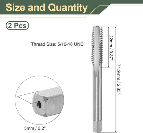 UXCELL 2PCS TAPER TAPER TAP M10 X 1.5 H2 METIC THED TAPER TAPS TAPS FLUTE STAPT in Saudi Arabia