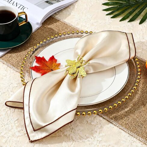 Davifina Butterfly Napkin Holder Rings Set of 12 Gold Napkin Rings for Wedding Christmas Thanksgiving Fall Easter Birthday Party Dinner Table Decorations in Saudi Arabia