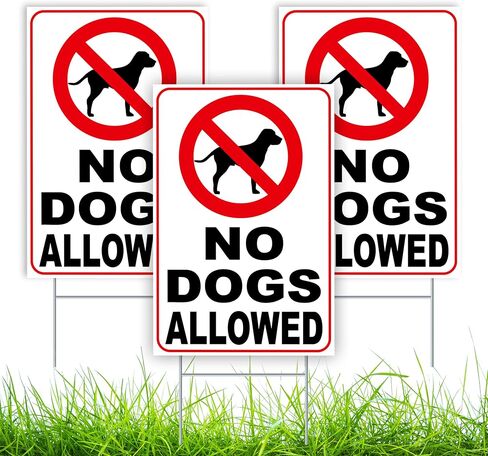 لافتة بعبارة No Dogs Allowed - No Dogs Allowed - No Dogs Sign - No Dogs Allowed - No Dogs You Dog - No Dogs On Lawn - لافتة للكلاب للسياج - لافتات للكلاب لديكور المنزل - كلاب اوف جراس in Kuwait