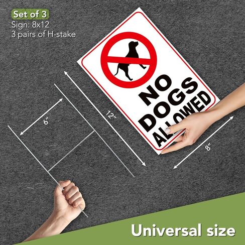 لافتة بعبارة No Dogs Allowed - No Dogs Allowed - No Dogs Sign - No Dogs Allowed - No Dogs You Dog - No Dogs On Lawn - لافتة للكلاب للسياج - لافتات للكلاب لديكور المنزل - كلاب اوف جراس in Kuwait