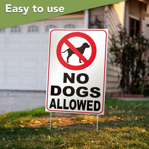 لافتة بعبارة No Dogs Allowed - No Dogs Allowed - No Dogs Sign - No Dogs Allowed - No Dogs You Dog - No Dogs On Lawn - لافتة للكلاب للسياج - لافتات للكلاب لديكور المنزل - كلاب اوف جراس in Kuwait