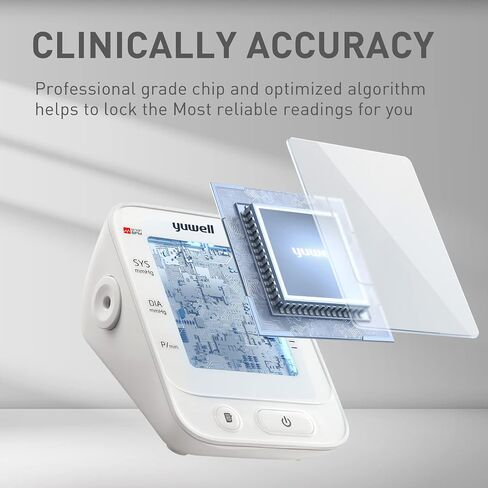 yuwell Blood Pressure Monitor for Home Use, Digital Monitors with Wide Range Arm Cuff, 99 Memories and Voice Broadcating, Batteries and AC Adapter inluded, Style 660 Series in Saudi Arabia