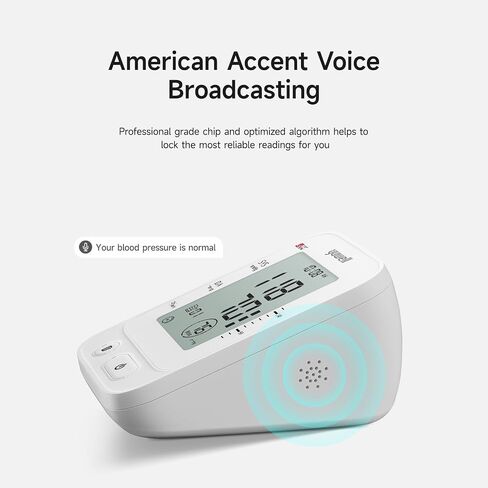 yuwell Blood Pressure Monitor for Home Use, Digital Monitors with Wide Range Arm Cuff, 99 Memories and Voice Broadcating, Batteries and AC Adapter inluded, Style 660 Series in Saudi Arabia