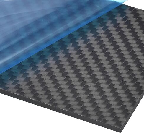 uxcell Carbon Fiber Plate Panel Sheets 250mm x 100mm x 1.5mm Carbon Fiber Board (Plain Glossy) in Kuwait