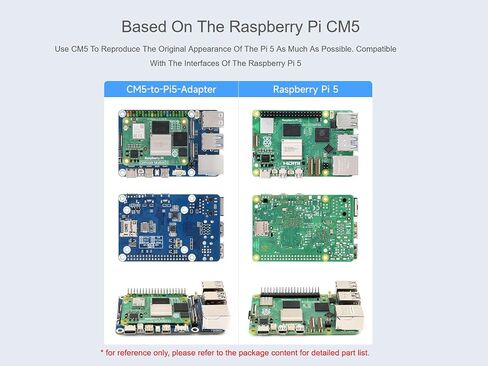 لوحة محول CM5 إلى Pi 5 مصممة لوحدة حساب Rasp Pi 5، حل بديل لـ Raspberry Pi 5، Onboard ETH، USB، MIPI، HDMI، رأس الصوت، إلخ. دعم الاتصال بالميكروفون in Saudi Arabia