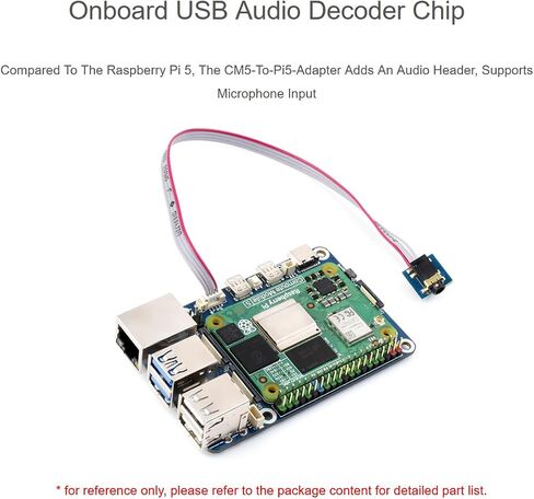 لوحة محول CM5 إلى Pi 5 مصممة لوحدة حساب Rasp Pi 5، حل بديل لـ Raspberry Pi 5، Onboard ETH، USB، MIPI، HDMI، رأس الصوت، إلخ. دعم الاتصال بالميكروفون in Saudi Arabia