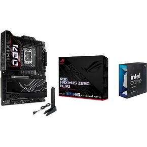 اللوحة الأم Mavark Asus ROG Maximus Hero Z890 LGA 1851 ATX مع ذاكرة DDR5 متقدمة جاهزة للكمبيوتر الشخصي وواي فاي 7 + Intel Core Ultra 9 285K 24 نواة 5.7 جيجاهرتز in Kuwait