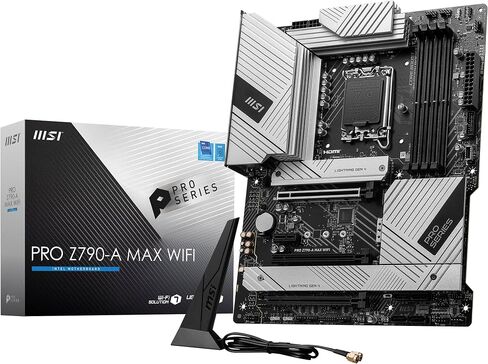 اللوحة الأم MSI PRO Z790-A MAX WiFi ProSeries (تدعم معالجات Intel الجيل 12/13/14، LGA 1700، DDR5، PCIe 5.0، M.2، 2.5 جيجابت في الثانية LAN، USB 3.2 Gen2، Wi-Fi 7، ATX) (متجدد) in Saudi Arabia