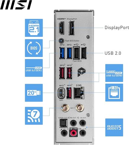 اللوحة الأم MSI PRO Z790-A MAX WiFi ProSeries (تدعم معالجات Intel الجيل 12/13/14، LGA 1700، DDR5، PCIe 5.0، M.2، 2.5 جيجابت في الثانية LAN، USB 3.2 Gen2، Wi-Fi 7، ATX) (متجدد) in Saudi Arabia