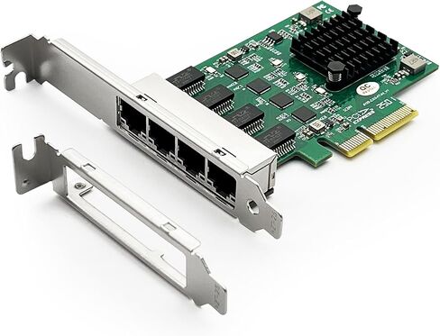بطاقة واجهة شبكة جيجابت إيثرنت 100M/1000M/2.5G (NIC) منافذ RJ45 نحاسية مزدوجة، مع شريحة Realtek RTL8125، PCIE X1، تدعم Windows Server/Ubuntu/Centos/Debian in Kuwait