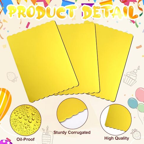 Maxdot 30 PCS 19 × 14 بوصة ألواح كعكة المستطيل القابلة للتصرف في حائط واحد وسادة كعكة من لوحة الحلوى القاعدة الحلوى المقاومة للمعجن in Saudi Arabia