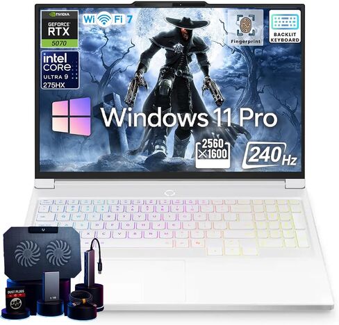 الكمبيوتر المحمول Lenovo Legion 7i للألعاب • GeForce RTX 5070 • شاشة 16 بوصة 2.5k 240 هرتز • Intel 24-Core U9-275HX • لوحة مفاتيح بإضاءة خلفية • التعرف على الوجه • Win 11 Pro • الملحقات • Wi-Fi 7 • ذاكرة DDR5 سعة 64 جيجابايت + 4 تيرابايت SSD in Kuwait