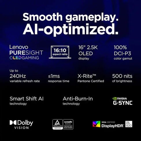 الكمبيوتر المحمول Lenovo Legion 7i للألعاب • GeForce RTX 5070 • شاشة 16 بوصة 2.5k 240 هرتز • Intel 24-Core U9-275HX • لوحة مفاتيح بإضاءة خلفية • التعرف على الوجه • Win 11 Pro • الملحقات • Wi-Fi 7 • ذاكرة DDR5 سعة 64 جيجابايت + 4 تيرابايت SSD in Kuwait