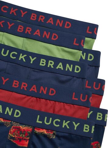 ملابس داخلية نشطة للرجال من Lucky Brand - 8 قطع من سراويل بوكسر رياضية ناعمة الأداء (S-XL) in Kuwait