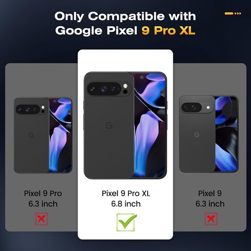 واقي شاشة Caka مكون من 3 قطع لهاتف Google Pixel 10ProXL/Pixel 10Pro/Pixel 10/Pixel 9ProXL/Pixel 9Pro/Pixel 9/Pixel 9A - فيلم زجاجي مقوى سهل التركيب مع إطار محاذاة شريط السحب in Kuwait
