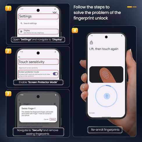 واقي شاشة Caka مكون من 3 قطع لهاتف Google Pixel 10ProXL/Pixel 10Pro/Pixel 10/Pixel 9ProXL/Pixel 9Pro/Pixel 9/Pixel 9A - فيلم زجاجي مقوى سهل التركيب مع إطار محاذاة شريط السحب in Kuwait