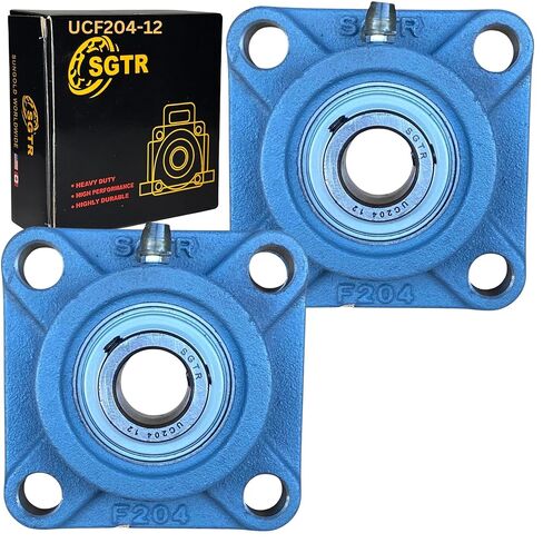 2 حزمة متميزة UCF207-20 محمل وسادة شفة مربعة ، الصف الصناعي الثقيل ، وحدات 1-1/4 بوصة ، ختم واقٍ فائق ، تحالف الذاتي ، الصلب الكروم وحدات الحديد الزهر الصلبة in Kuwait