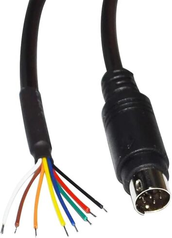 6PIN 8PIN MINI DIN Male Connector Serial Adapter Breakout Programming Cable(3 metres,MD8 Male) in Saudi Arabia