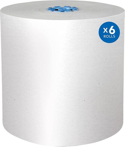 مناشف Scott® Pro™ ذات رول صلب (43961)، مع جيوب امتصاص™، للموزعات ذات النواة الخضراء، بيضاء، (900'/لفة، 6 لفات/علبة، 5400'/علبة) in Saudi Arabia
