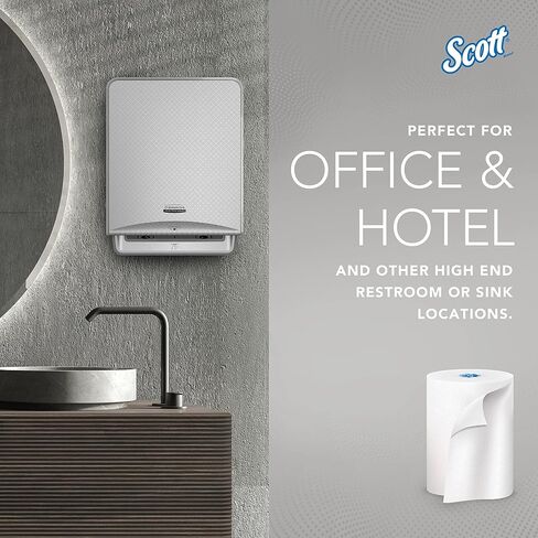 مناشف Scott® Pro™ ذات رول صلب (43961)، مع جيوب امتصاص™، للموزعات ذات النواة الخضراء، بيضاء، (900'/لفة، 6 لفات/علبة، 5400'/علبة) in Saudi Arabia