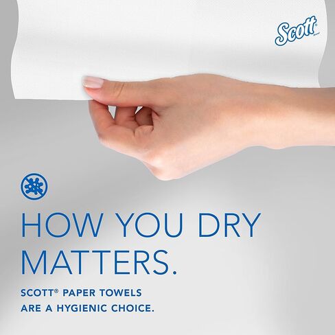 مناشف Scott® Pro™ ذات رول صلب (43961)، مع جيوب امتصاص™، للموزعات ذات النواة الخضراء، بيضاء، (900'/لفة، 6 لفات/علبة، 5400'/علبة) in Saudi Arabia