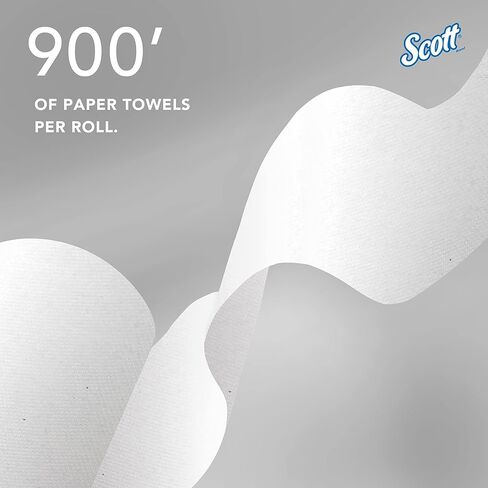 مناشف Scott® Pro™ ذات رول صلب (43961)، مع جيوب امتصاص™، للموزعات ذات النواة الخضراء، بيضاء، (900'/لفة، 6 لفات/علبة، 5400'/علبة) in Saudi Arabia