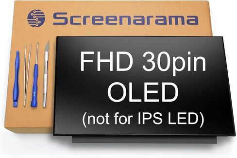 استبدال شاشة SCREENARAMA الجديدة لجهاز ASUS VivoBook K513E K513EA (OLED، وليس لـ IPS) شاشة LCD 30pin FHD 1920x1080 مع أدوات وشريط in Kuwait