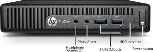 كمبيوتر HP ProDesk 400 G2 Mini Desktop، Intel Quad Core i5-6500T 2.50 جيجا هرتز، 8 جيجا DDR4، 256 جيجا SSD، WiFi، BT 4.0 (متجدد) in Kuwait