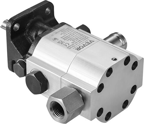 VEVOR Hydraulic Log Splitter Pump, 13GPM, 2 Stage 3000PSI Wood Log Splitter Pump, 1'' Inlet 1/2'' NPT Outlet 3600 RPM Aluminum Hydraulic Gear Pump, for Small Engine Mounting Log Splitters Snowplow in Saudi Arabia