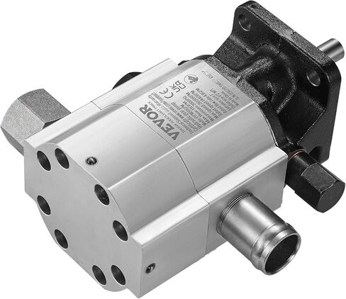 VEVOR Hydraulic Log Splitter Pump, 13GPM, 2 Stage 3000PSI Wood Log Splitter Pump, 1'' Inlet 1/2'' NPT Outlet 3600 RPM Aluminum Hydraulic Gear Pump, for Small Engine Mounting Log Splitters Snowplow in Saudi Arabia