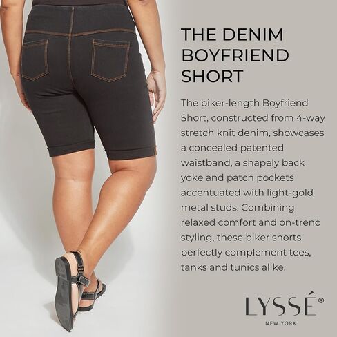 Lyssé Women's Boyfriend Short, Indigo, Large in Saudi Arabia