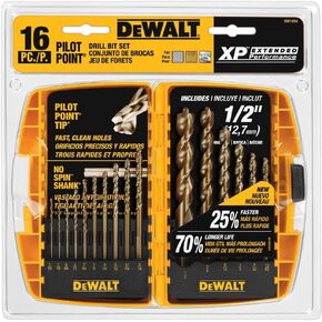 طقم ريش مثقاب DEW-DW1956 بنقطة نموذجية، 16 قطعة (DW1956) من شركة ديوال in Kuwait