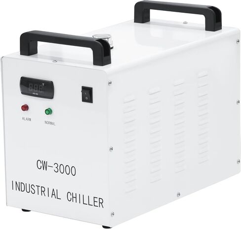 9L CW-3000 التحلل الحراري مبرد المياه الصناعية لآلات نقش وقطع ليزر CNC/60W/80W CO2 ، تبريد 50W/℃ (CW-3000AG) in Saudi Arabia