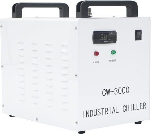9L CW-3000 التحلل الحراري مبرد المياه الصناعية لآلات نقش وقطع ليزر CNC/60W/80W CO2 ، تبريد 50W/℃ (CW-3000AG) in Saudi Arabia